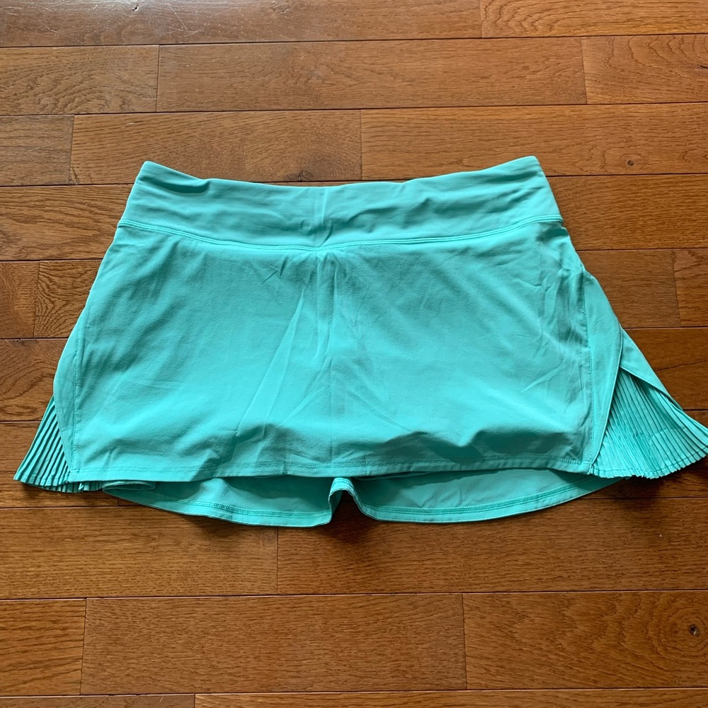 💚LULULEMON PLAY OFF THE PLEATS SKIRT-WASHED MARSH-10💚